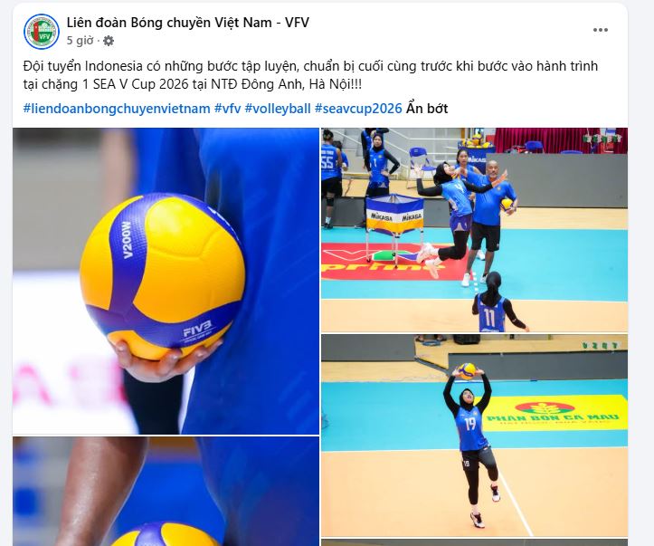 ldbc viet nam sea vcup 2026 moi nhat