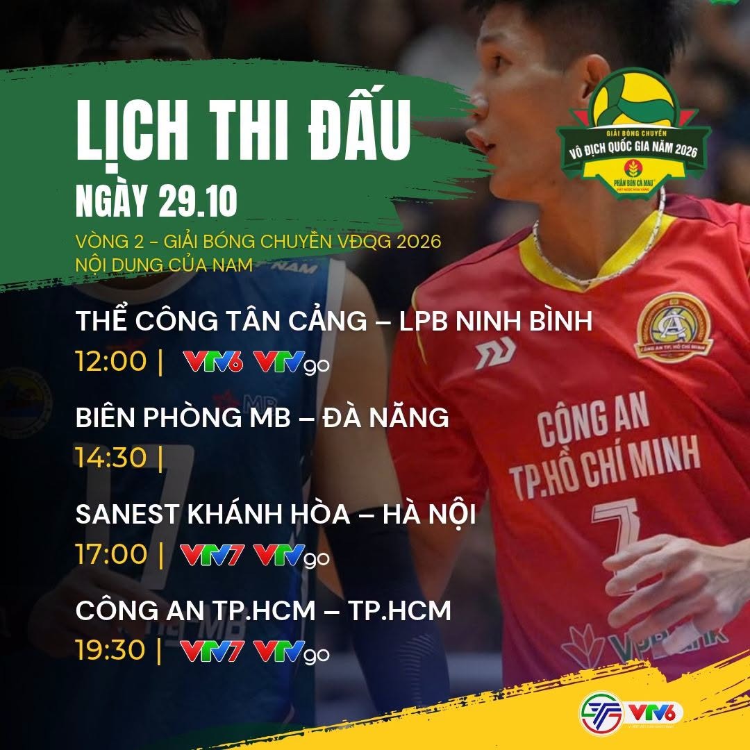 lich phat song bong chuyen viet nam hom nay 29-10