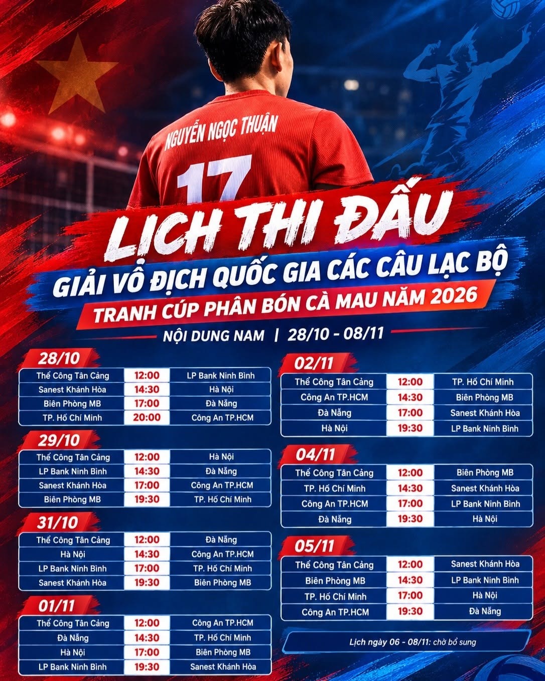 tin bong chuyen 26-10 moi nhat