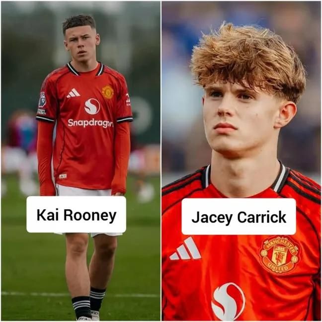 Kai Rooney và Jacey Carrick man utd