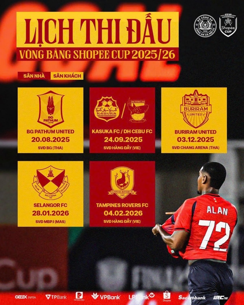 clb cahn lich thi dau giai dong nam a