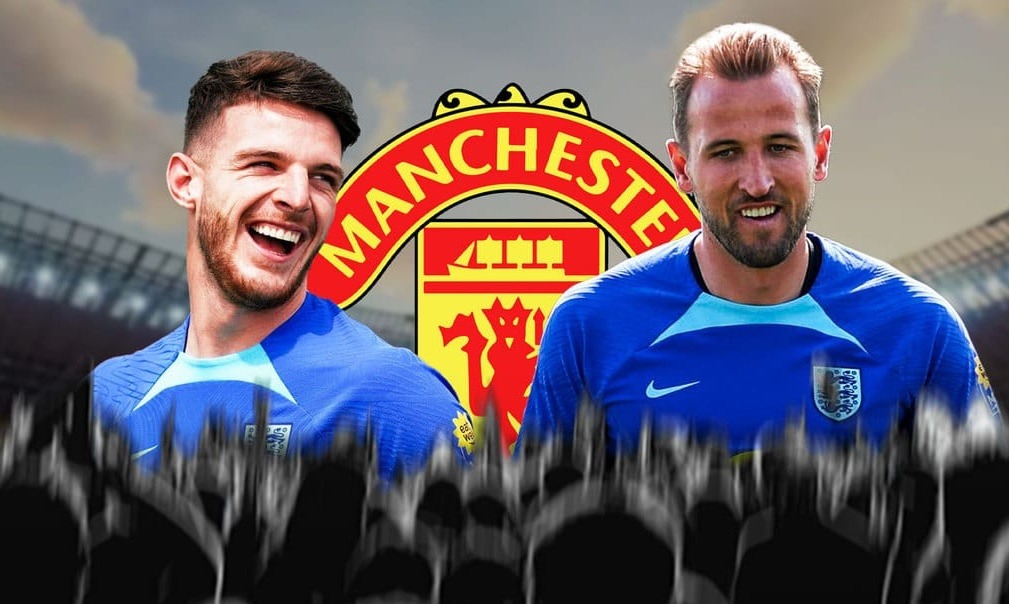 kane va rice man utd