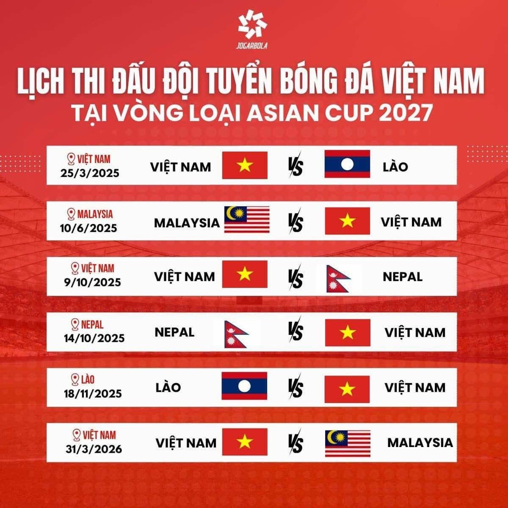 lich thi dau đt viet nam vl asian cup 2027