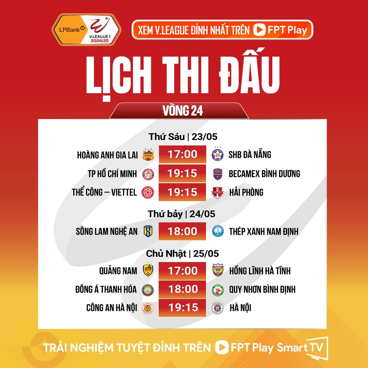 lich thi dau vong 24 v-league