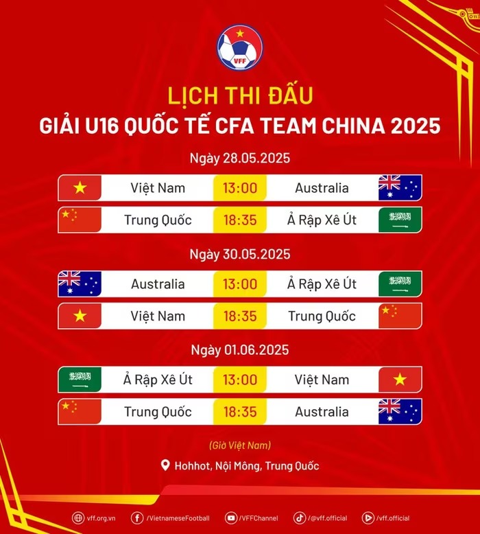 lich-thi-dau-u16-viet-nam-cfa-team-china