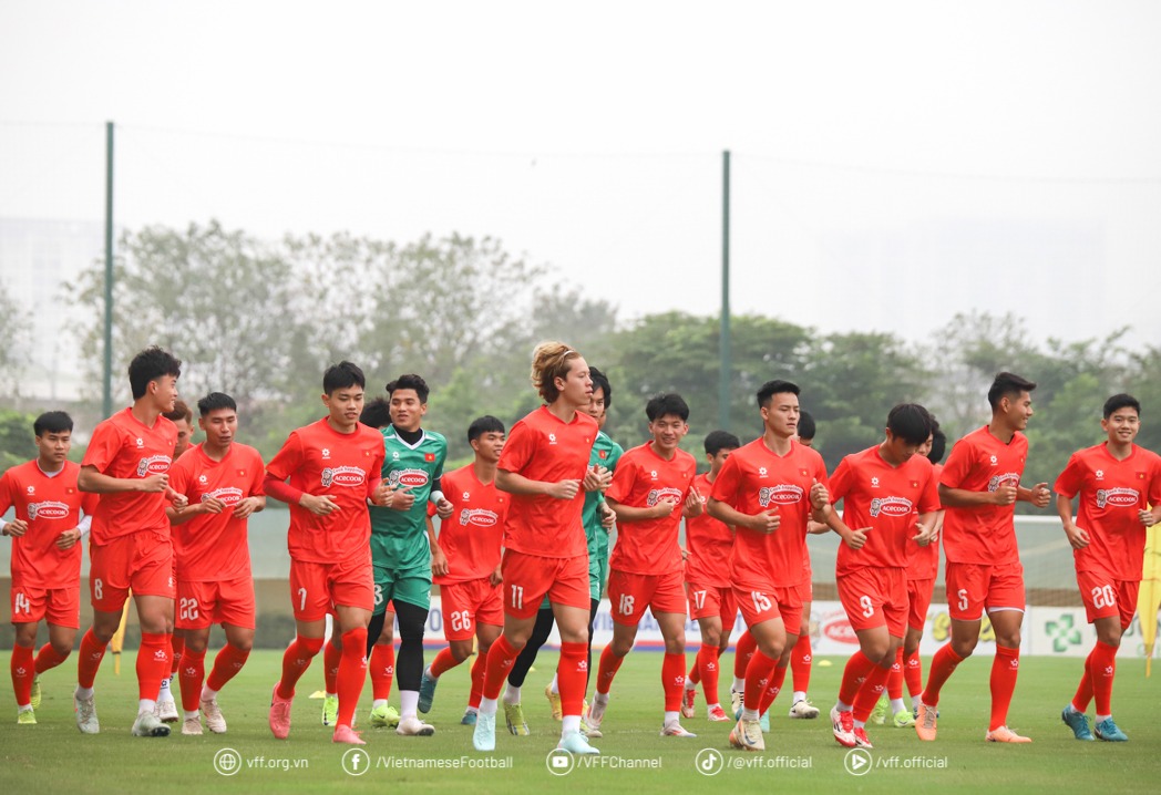 u23 viet nam tap luyen
