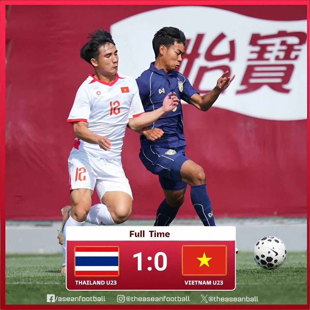u23 viet nam thua u23 thai lan