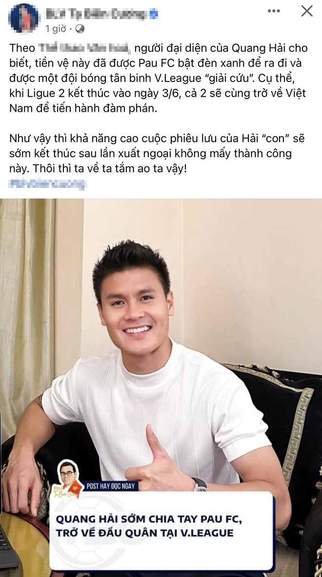 Vụ Quang Hải rời Pau FC có biến: Ngôi sao số 1 ĐT Việt Nam bị 'cản đường' tái hợp HLV Park Hang Seo?