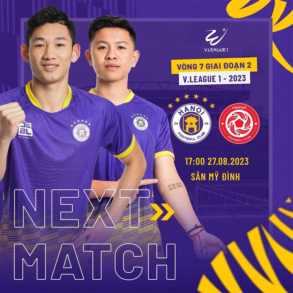 Trực tiếp bóng đá Hà Nội FC vs Viettel FC - Vòng 7 GĐ2 V.League 2023: Tân vương chính thức lộ diện