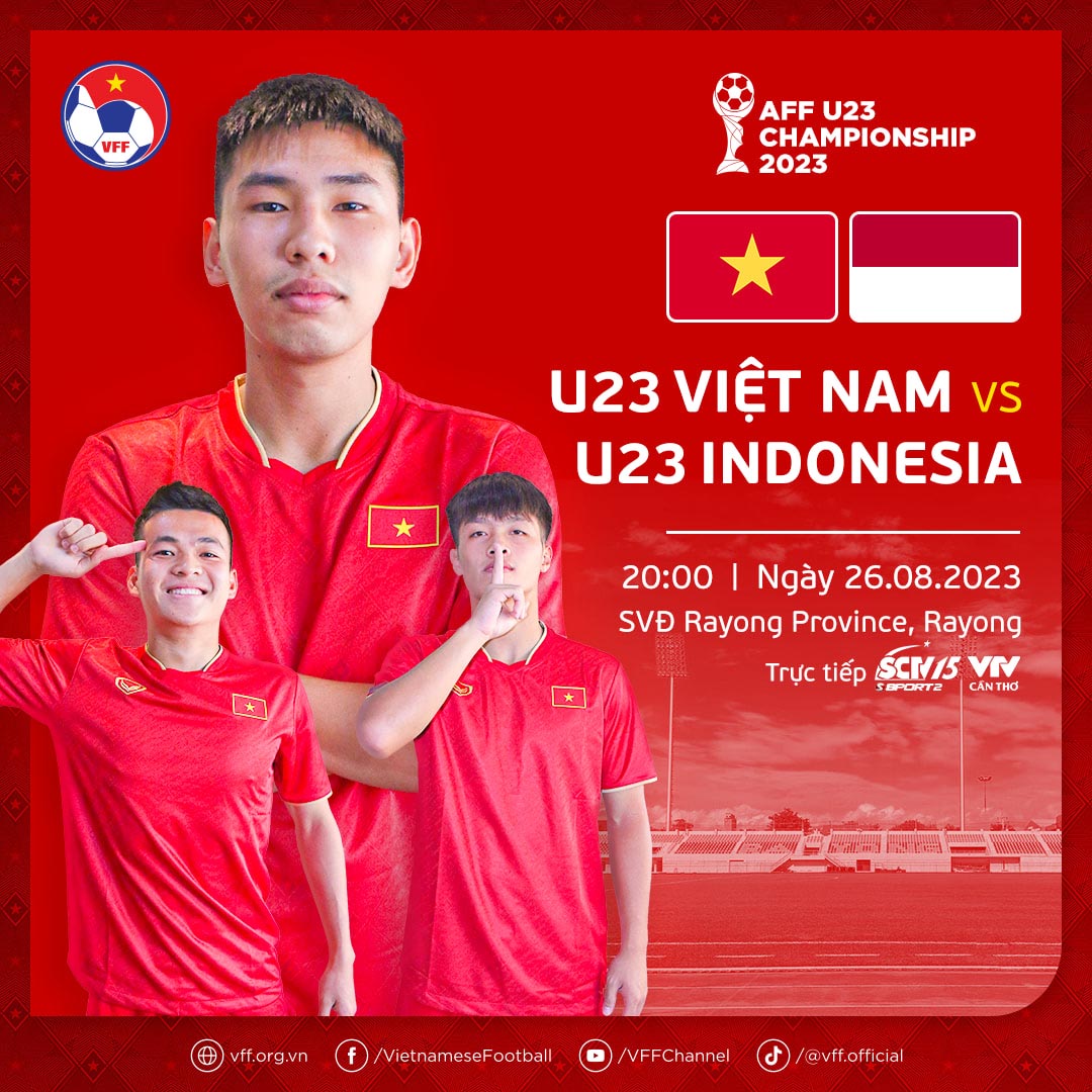 Trực tiếp bóng đá U23 Việt Nam vs U23 Indonesia - Chung kết U23 Đông Nam Á 2023: Bảo vệ ngôi vương?