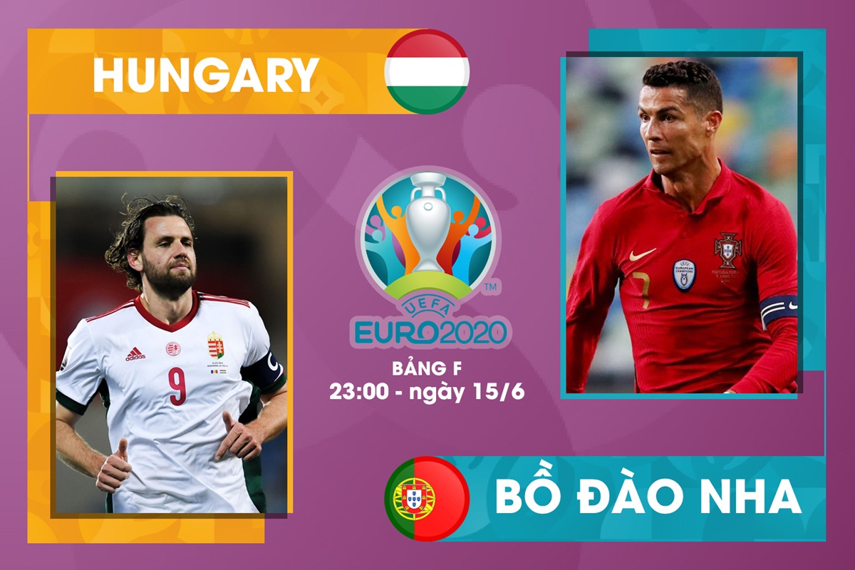 Xem trực tiếp Hungary - Bồ Đào Nha bảng F VCK EURO 2021: Link VTV3 FULL HD nét căng!