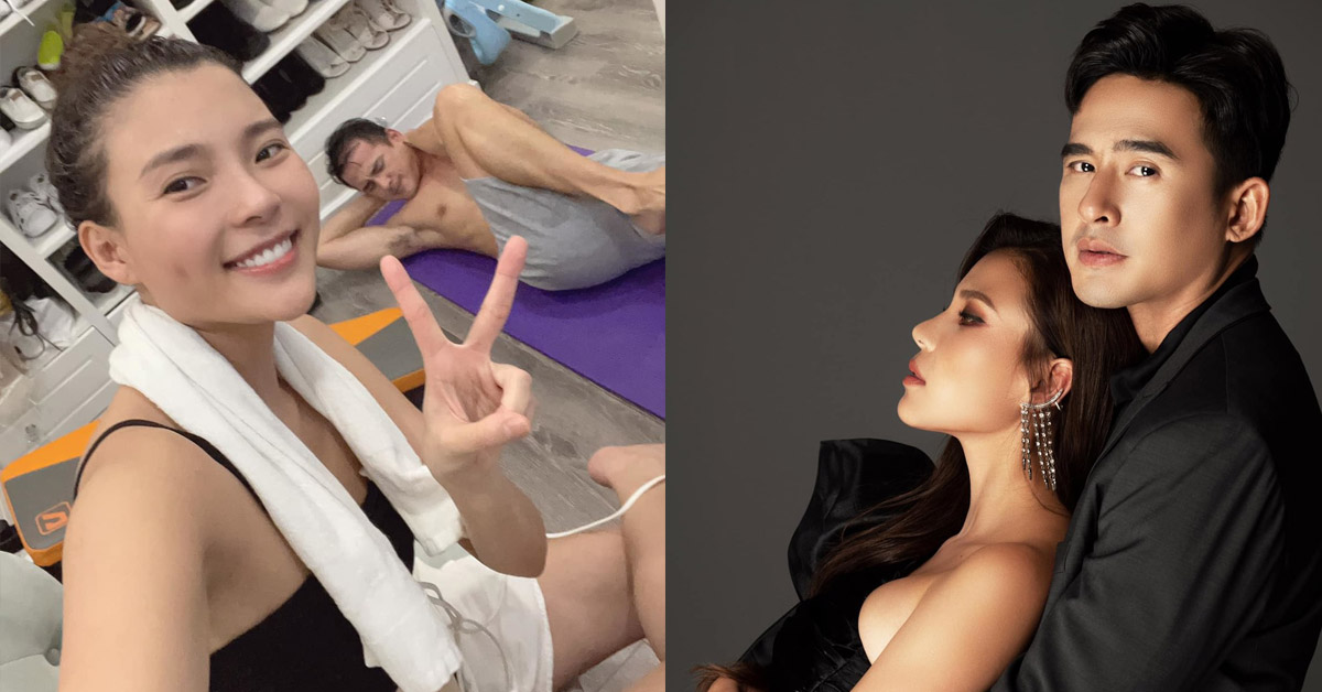 Thúy Diễm bất ngờ tung ‘ảnh nóng’ Lương Thế Thành ở nhà riêng, tư thế nhạy cảm gây ‘đỏ mặt’