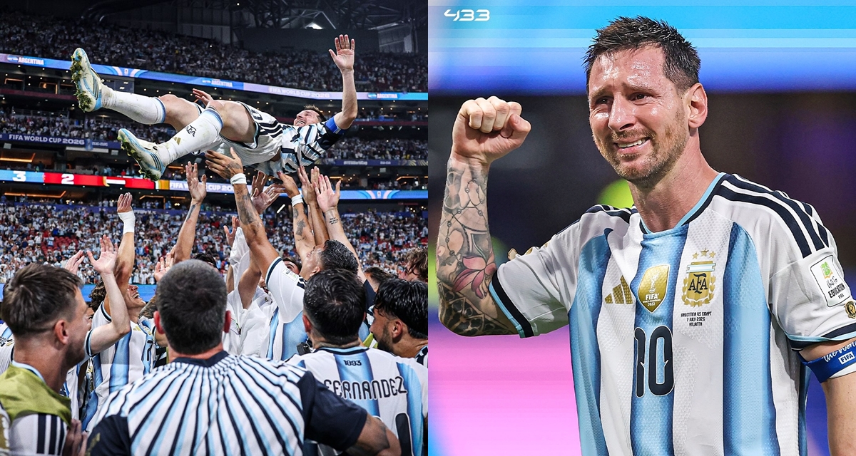 ĐT Argentina để lộ tin tức buồn về Messi khi ăn mừng chiến thắng trong phòng thay đồ